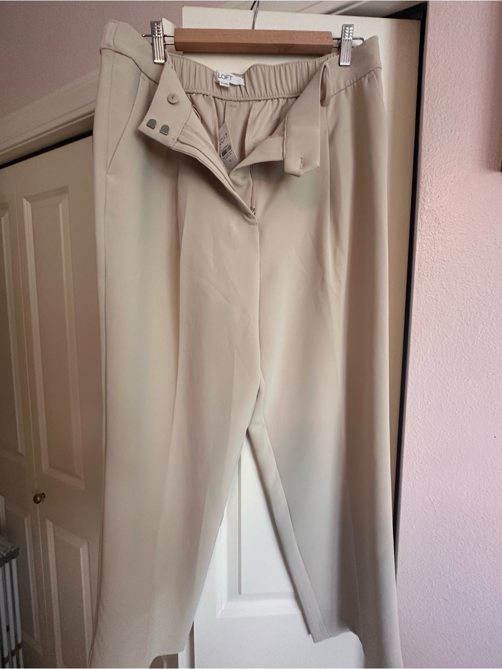 LOFT Women's Light KhakiDress Pants - Classic Tailored Fit